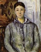 Paul Cezanne Madame Cezanne in Blue oil painting artist